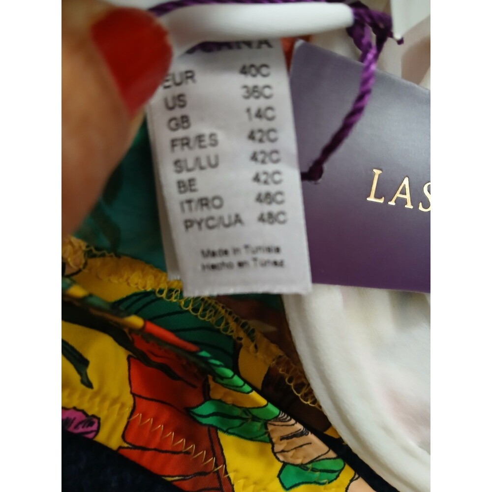 Lascana Yellow Tropical Bikini Set 36C /8 NWT - Picture 3 of 6